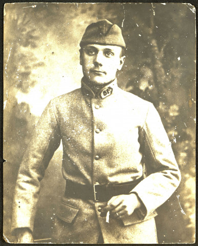 Portrait d'Alexandre Peltiez en uniforme