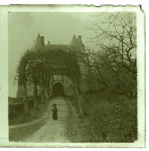 Lucheux. L'entrée principale du château