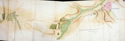 Plan de la route de Montdidier à Saint-Just, 1790