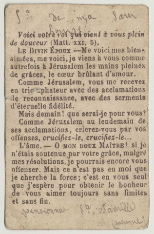 Très Sainte Mère de mon Sauveur, Soyez ma Mère. L'Ange Gardien