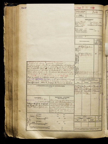 Habart, René André, né le 29 novembre 1896 à Bray-sur-Somme (Somme), classe 1916, matricule n° 304, Bureau de recrutement de Péronne