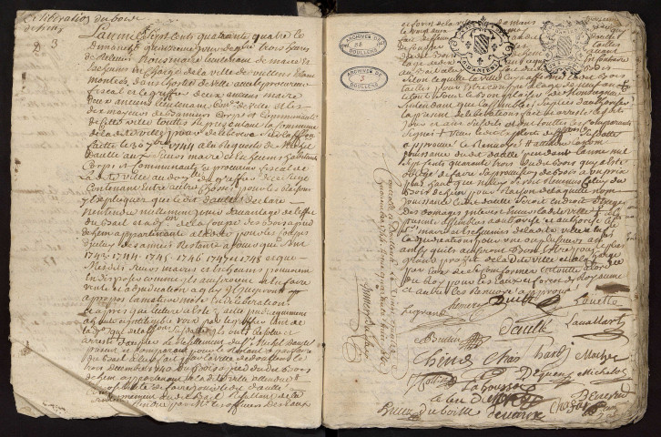 Doullens. Délibérations de l'échevinage