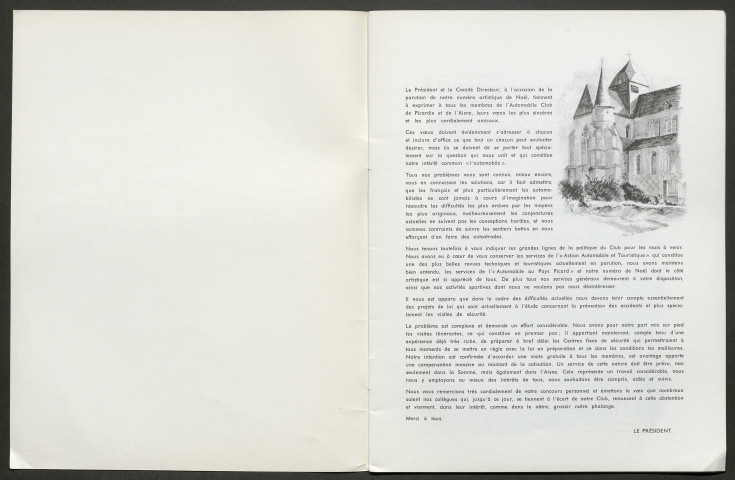 L'Automobile au Pays Picard. Bulletin de l'Automobile-Club de Picardie et de l'Aisne (Noël 1971). Supplément au numéro 439, décembre 1971