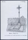 Saint-Maulvis : calvaire de l'allée centrale du cimetière - (Reproduction interdite sans autorisation - © Claude Piette)