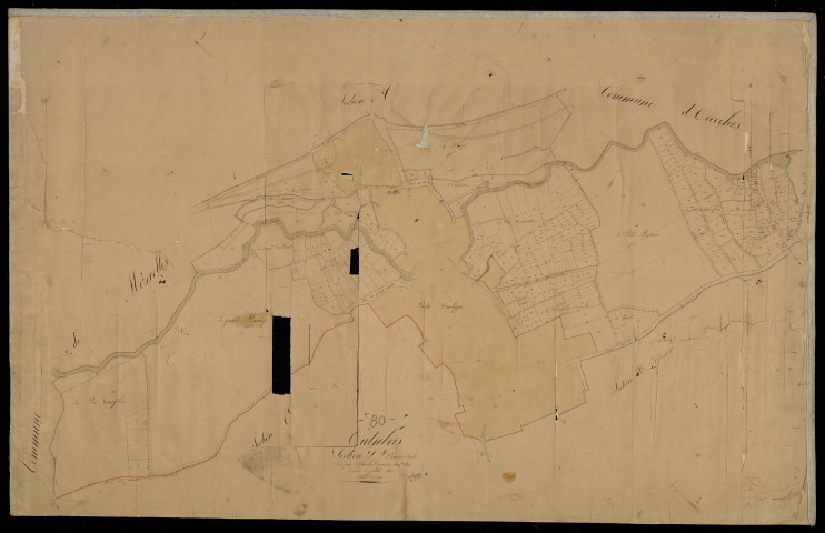 Plan du cadastre napoléonien - Outrebois : D1