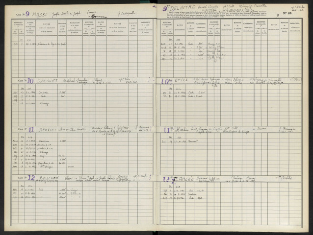 Répertoire des formalités hypothécaires, Registre supplémentaire XII(suites de formalités), volume 717 (Conservation des hypothèques d'Amiens)