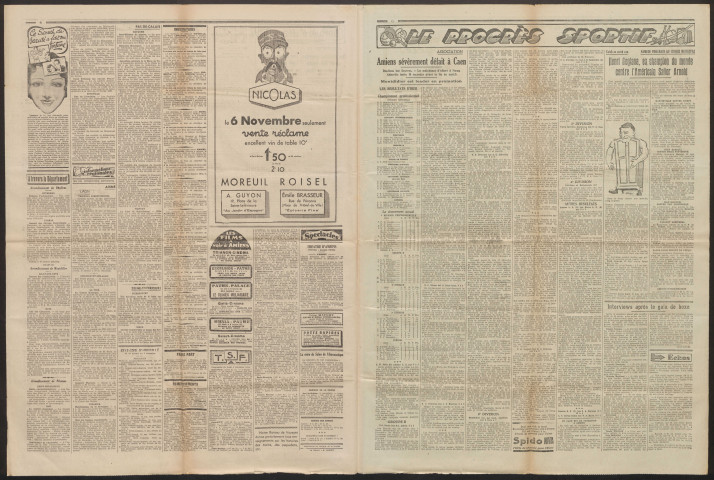 Le Progrès de la Somme, numéro 20147, 5 novembre 1934