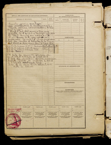Thiébaut, Edmond Armand Victor, né le 12 avril 1872 à Tournai (Belgique), classe 1910, matricule n° 533, Bureau de recrutement d'Amiens