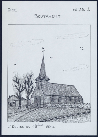 Boutavent (Oise) : l'église du XVIIIe siècle - (Reproduction interdite sans autorisation - © Claude Piette)