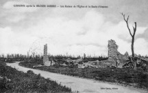Les Ruines de l'Eglise et la Route d'Amiens