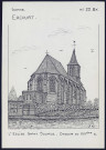 Ercourt : église Saint-Suplice - (Reproduction interdite sans autorisation - © Claude Piette)