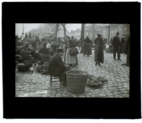 Amiens - marché aux légumes - 1906