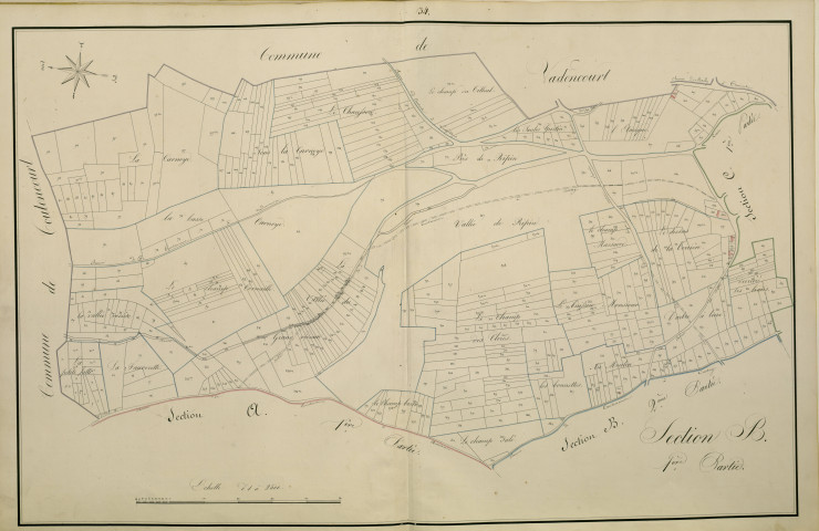 Plan du cadastre napoléonien - Atlas cantonal - Contay : B1