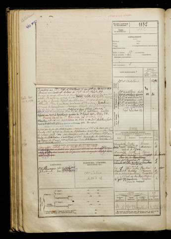 Marquet, Clotaire, né le 17 juin 1896 à Marquaix (Somme), classe 1916, matricule n° 1132, Bureau de recrutement de Péronne