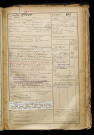 Lefèvre, Robert, né le 17 mai 1899 à Hesbécourt (Somme), classe 1919, matricule n° 887, Bureau de recrutement de Péronne