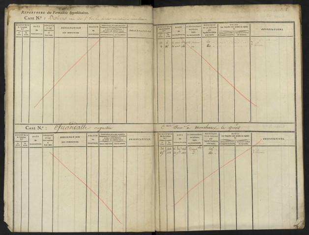 Répertoire des formalités hypothécaires, du 24/03/1809 au 29/05/1815, registre n° 007 (Abbeville)