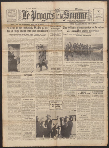 Le Progrès de la Somme, numéro 20450, 5 septembre 1935