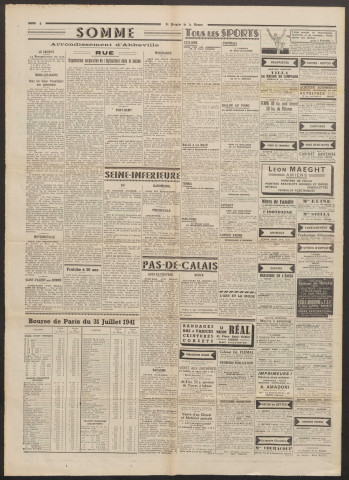 Le Progrès de la Somme, numéro 22424, 2 août 1941