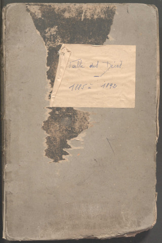 Table des successions et absences du bureau de Domart-en-Ponthieu