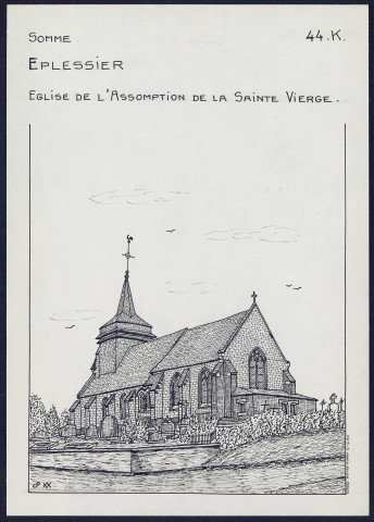Eplessier : église de l'assomption de la Sainte-Vierge - (Reproduction interdite sans autorisation - © Claude Piette)