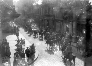 Guerre 1914-1918. L'entrée de la cavalerie allemande dans Amiens le 7 septembre 1914
