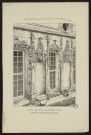 L'Architecture française, civile et domestique fin XVe siècle. Hôtel de ville de Noyon (Oise), N°25. Fenêtres et niches de la façade principale