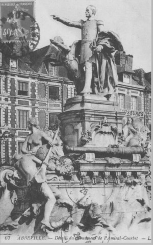 Détail du monument de l'Amiral Courbet