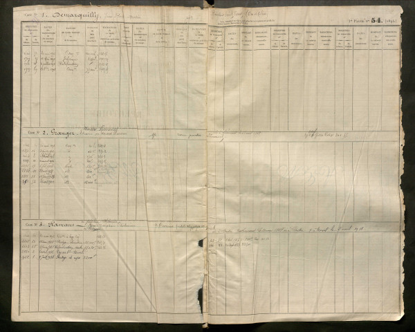 Répertoire des formalités hypothécaires, du 19/05/1896 au 16/10/1896, registre n° 322 (Péronne)