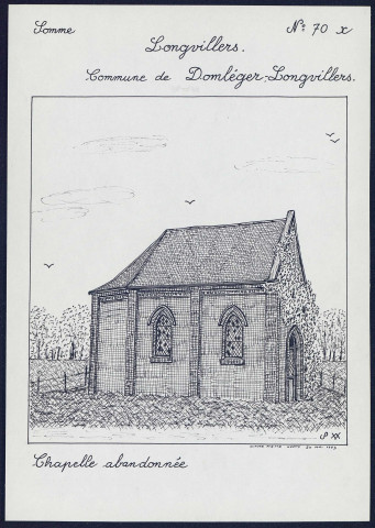 Longvillers (commune de Domléger-Longvillers) : chapelle abandonnée - (Reproduction interdite sans autorisation - © Claude Piette)