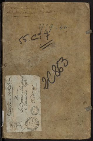 Contrôle des actes du bureau de Chaulnes pour la période du 11 juin 1759 au 5 décembre 1760