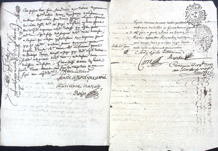 Etude de Me Jean-Baptiste Roger à Amiens (étude n°8). Minutes des années 1723