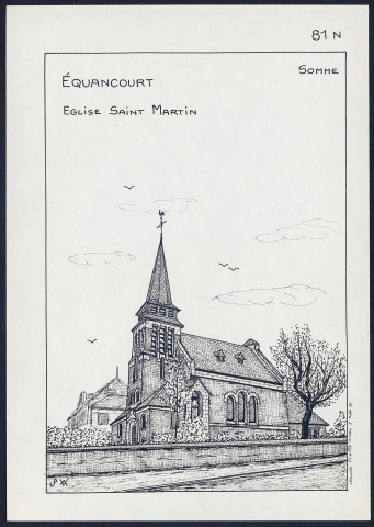 Equancourt : église Saint-Martin - (Reproduction interdite sans autorisation - © Claude Piette)