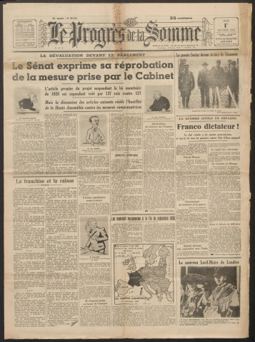 Le Progrès de la Somme, numéro 20840, 1er octobre 1936