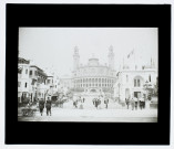 [Exposition universelle Paris 1900 : le Palais du Trocadéro, le pavillon de l'Algérie et le pont d'Iéna]