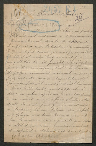 Témoignage de Socquet, François Arthémy et correspondance avec Jacques Péricard