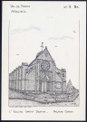 Arcueil (Val-de-Marne) : église Saint-Denys, façade ouest - (Reproduction interdite sans autorisation - © Claude Piette)