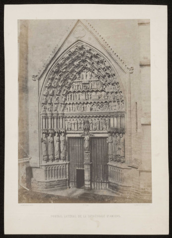 Portail latéral de la cathédrale d'Amiens, pl.304, 1853