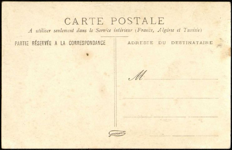 Carte postale représentant une plaque commémorative de la Première Guerre mondiale à Lamotte-en-Santerre