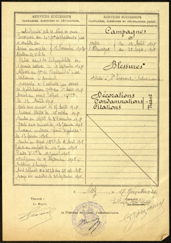 Derbesse, Georges Adrien Armand, né le 19 mai 1882 à Caix (Somme), classe 1902, matricule n° 861, Bureau de recrutement de Péronne