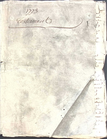 Etude de Me Nicolas Beaudelocque à Amiens (étude n°16). Minutes des années 1773-1782