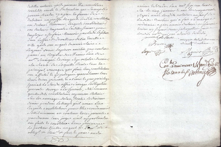 Etude de Me Firmin Magnier à Amiens (étude n°4). Minutes de l'année 1736