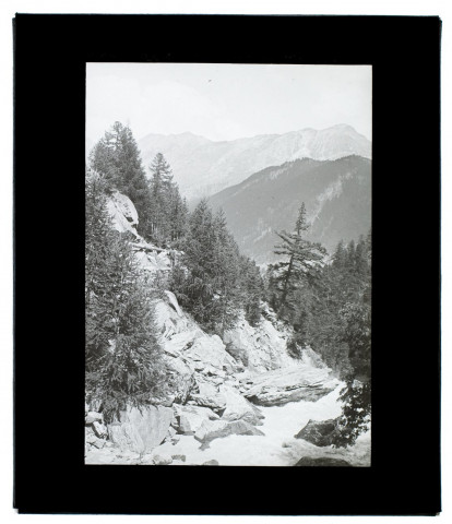 Suisse chemin de Zermatt au lac Noir- juillet 1903