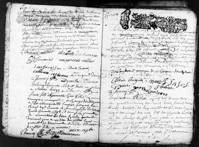 Doullens (Notre-Dame) : baptêmes, mariages, sépultures