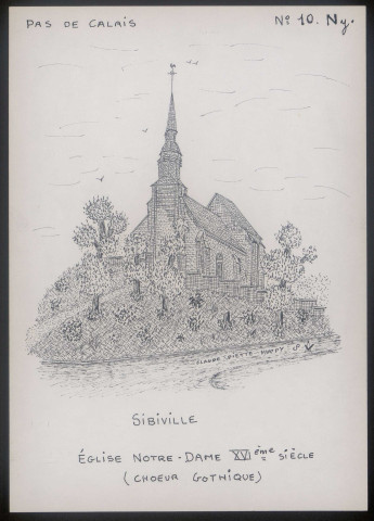 Sibiville (Pas-de-Calais) : église Notre-Dame - (Reproduction interdite sans autorisation - © Claude Piette)