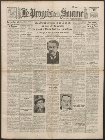 Le Progrès de la Somme, numéro 18641, 12 septembre 1930
