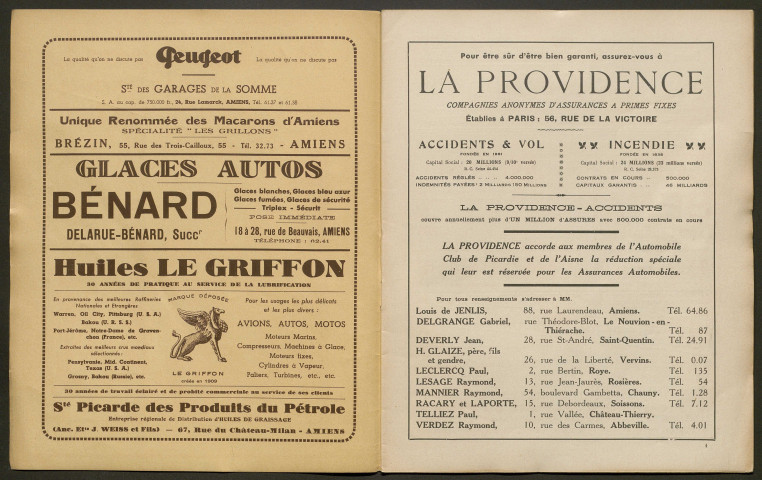 L'Automobile au Pays Picard. Revue mensuelle de l'Automobile-Club de Picardie et de l'Aisne, 334, juillet 1939