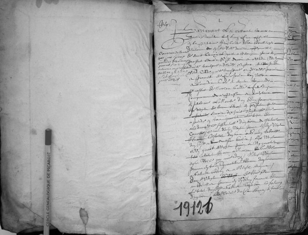 Etude de Me Jean Denis à Amiens (étude n°21). Minutes des années 1626-1627