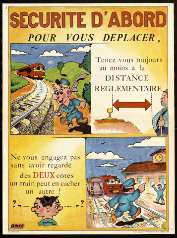 Sécurité d'abord pour vous déplacer, tenez vous au moins à la distance réglementaire. Ne vous engagez pas sans avoir regardé des deux côtés, un train peut en cacher un autre !