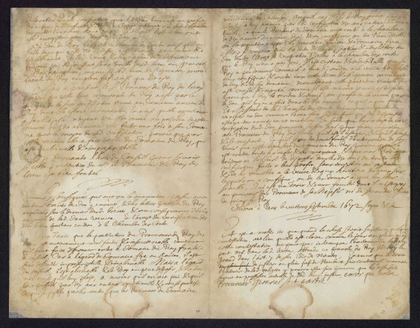 Mémoire en faveur de Madeleine Arnauld, veuve du sieur de Heucourt, au sujet de la confiscation des biens de son époux (23 septembre 1672)