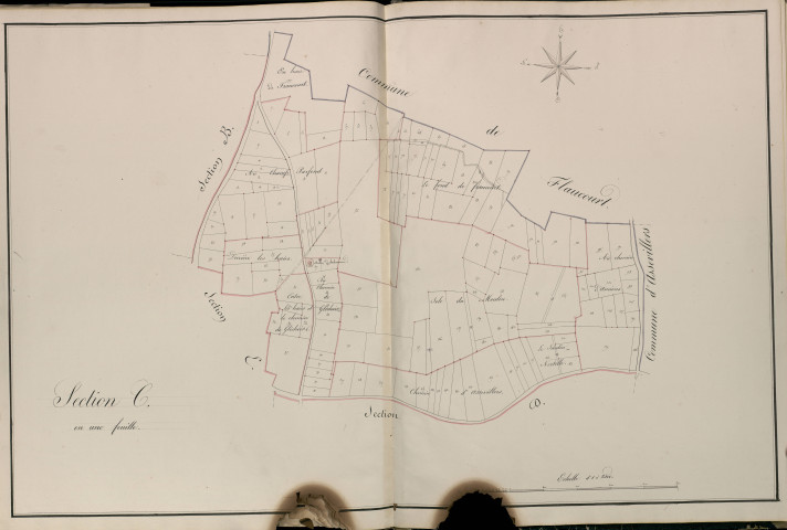 Plan du cadastre napoléonien - Atlas cantonal - Herbecourt : C